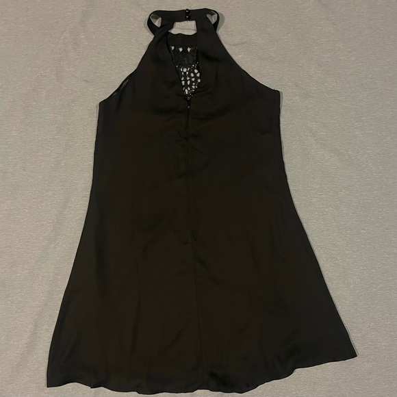 Chic Black Halter Mini Dress - Picture 4 of 11